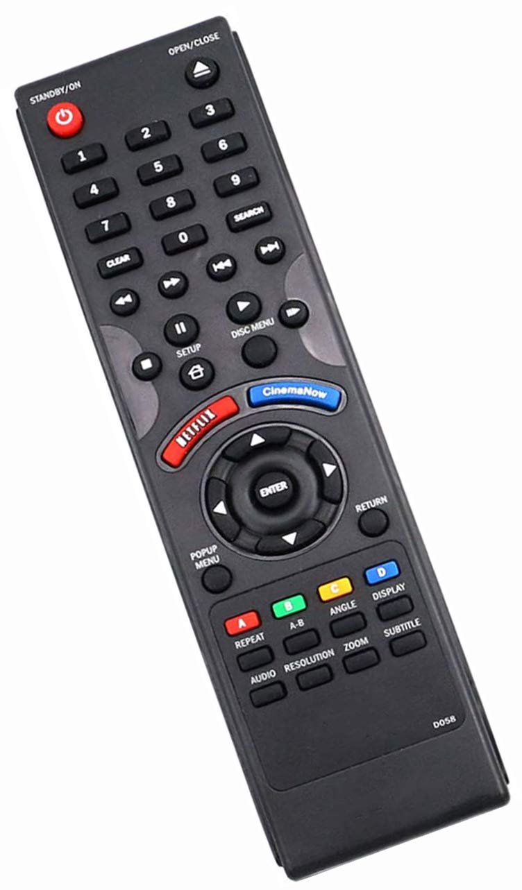 UBay New Blue Ray Disc Remote Control D058 for DYNEX Blue Ray DVD DISC - Image 2